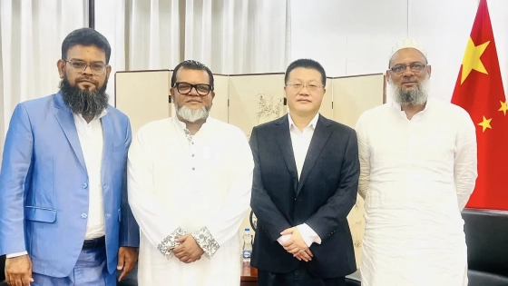 চায়না রাষ্ট্রদূতের সঙ্গে বাংলাদেশ জাতীয় দলের বৈঠক