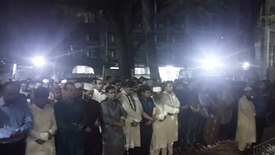 জবি ক্যাম্পাসে ছাত্রদল নেতা হাসিবুলের প্রথম জানাজা সম্পন্ন